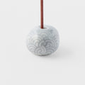 Grey Wave Ceramic Incense Stand 2.3cm Compact Decorative Fragrance Holder