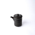 Premium Ribbed Soy Pot – Black 170ml