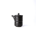 Premium Ribbed Soy Pot – Black 170ml