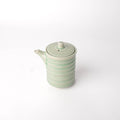 Premium 170ml Celadon Glaze Ribbed Ceramic Soy Pot Japanese Sauce Server