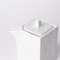 Premium 150ml Textured White Glaze Squared Ceramic Soy Pot Japanese Tableware