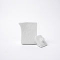 Premium 150ml Textured White Glaze Squared Ceramic Soy Pot Japanese Tableware