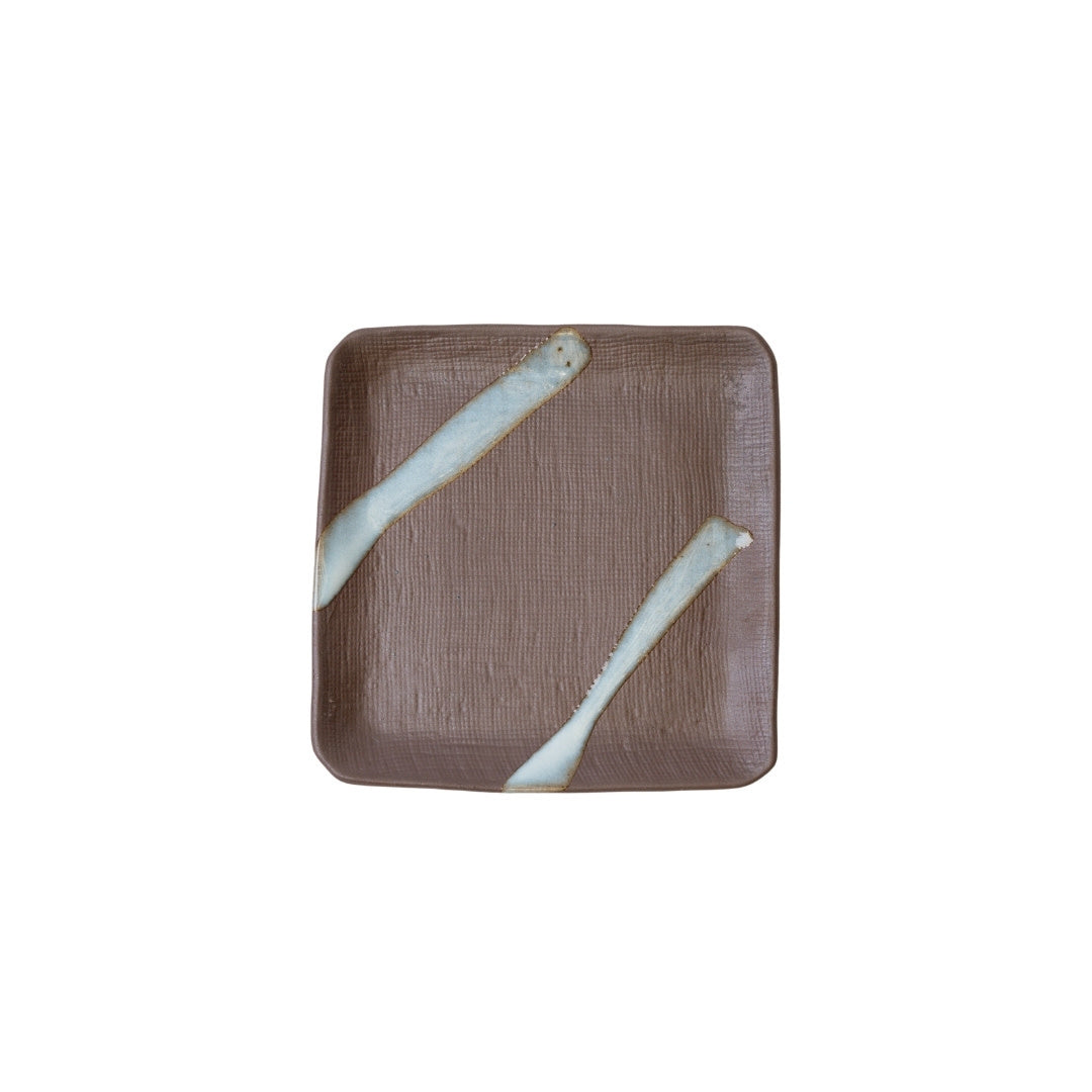 Premium 12.8cm Cloud Blue Bisque Glaze Apex Ceramic Saucer Dishwasher Microwave Safe
