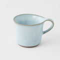 Premium 130ml Swoop Ice Blue Glaze Ceramic Cup Dishwasher Microwave Safe