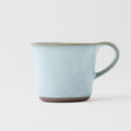 Premium 130ml Swoop Ice Blue Glaze Ceramic Cup Dishwasher Microwave Safe