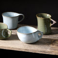 100ml Arc Ice Blue Glaze Ceramic Cup Small Tea Coffee Cup Dishwasher Microwave Safe