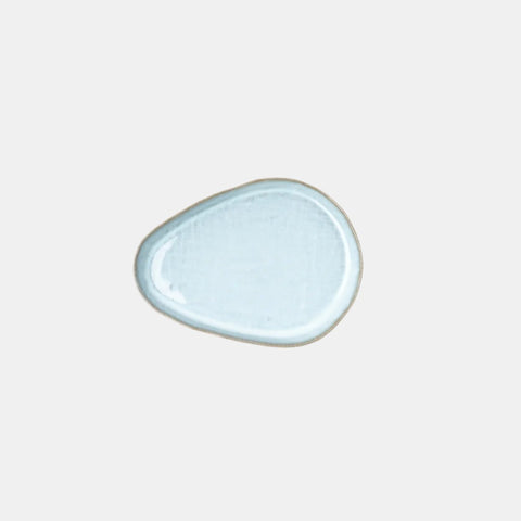 Premium Arc Cloud Blue Glaze Ceramic Saucer Dishwasher Microwave Safe