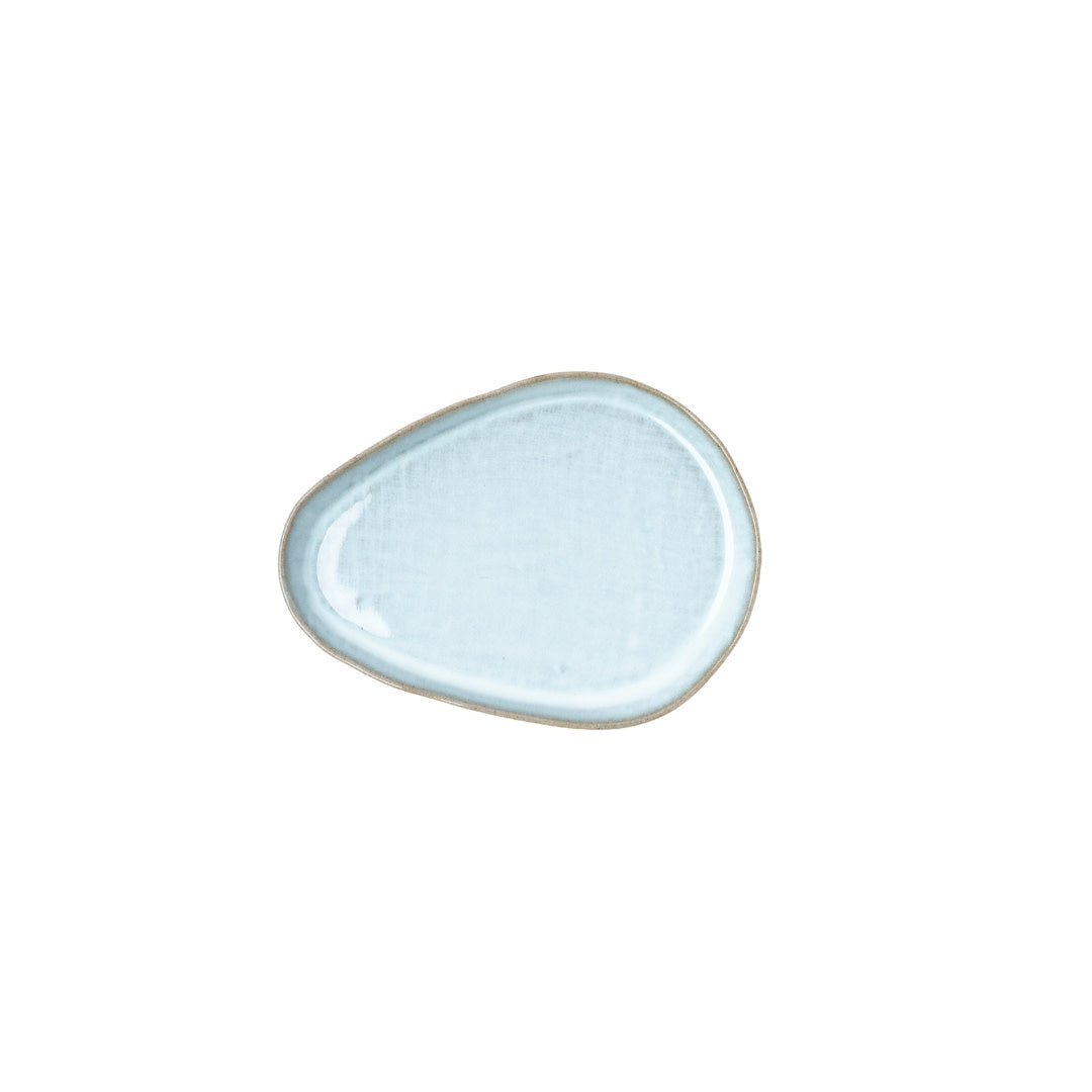 Premium Arc Cloud Blue Glaze Ceramic Saucer Dishwasher Microwave Safe