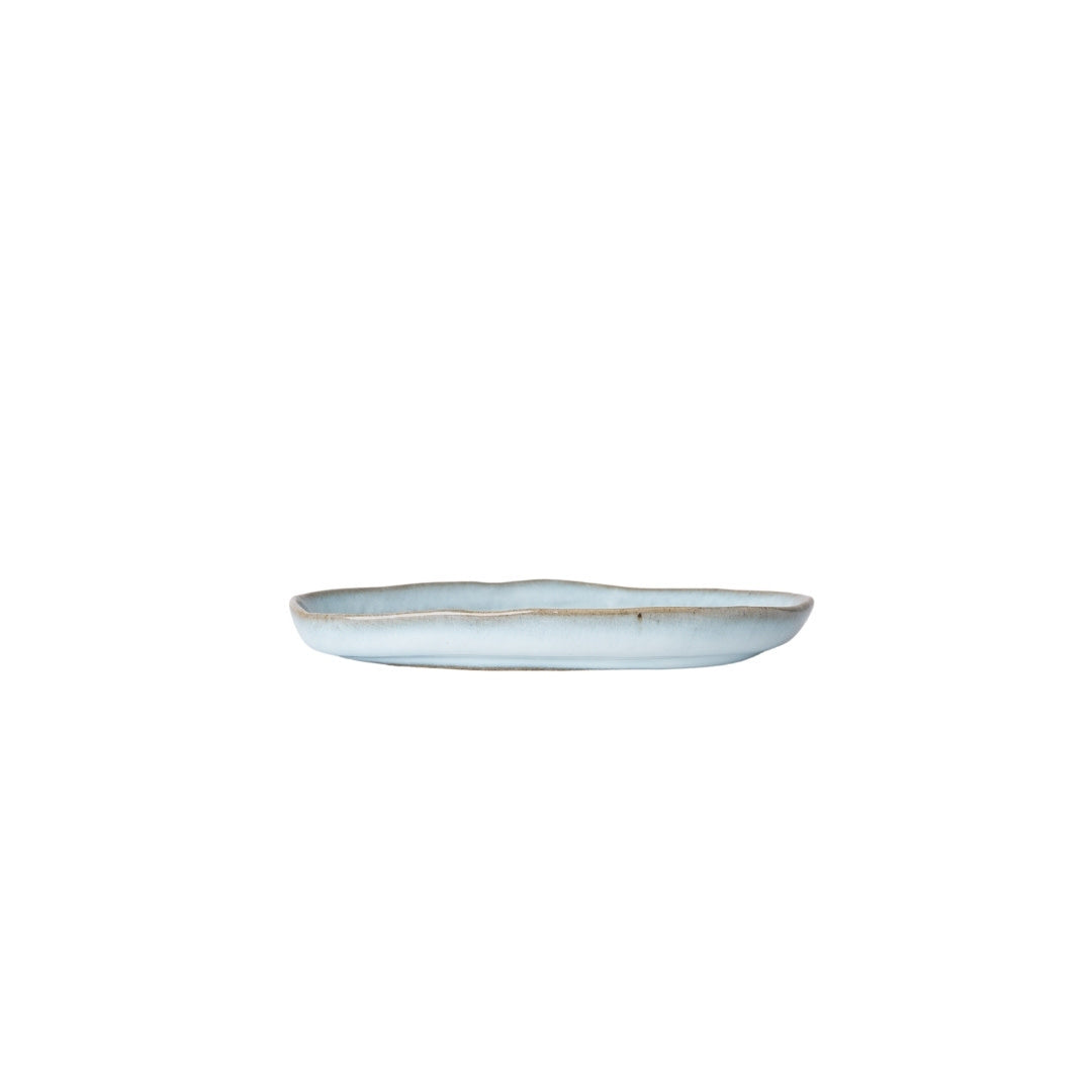 Premium Arc Cloud Blue Glaze Ceramic Saucer Dishwasher Microwave Safe