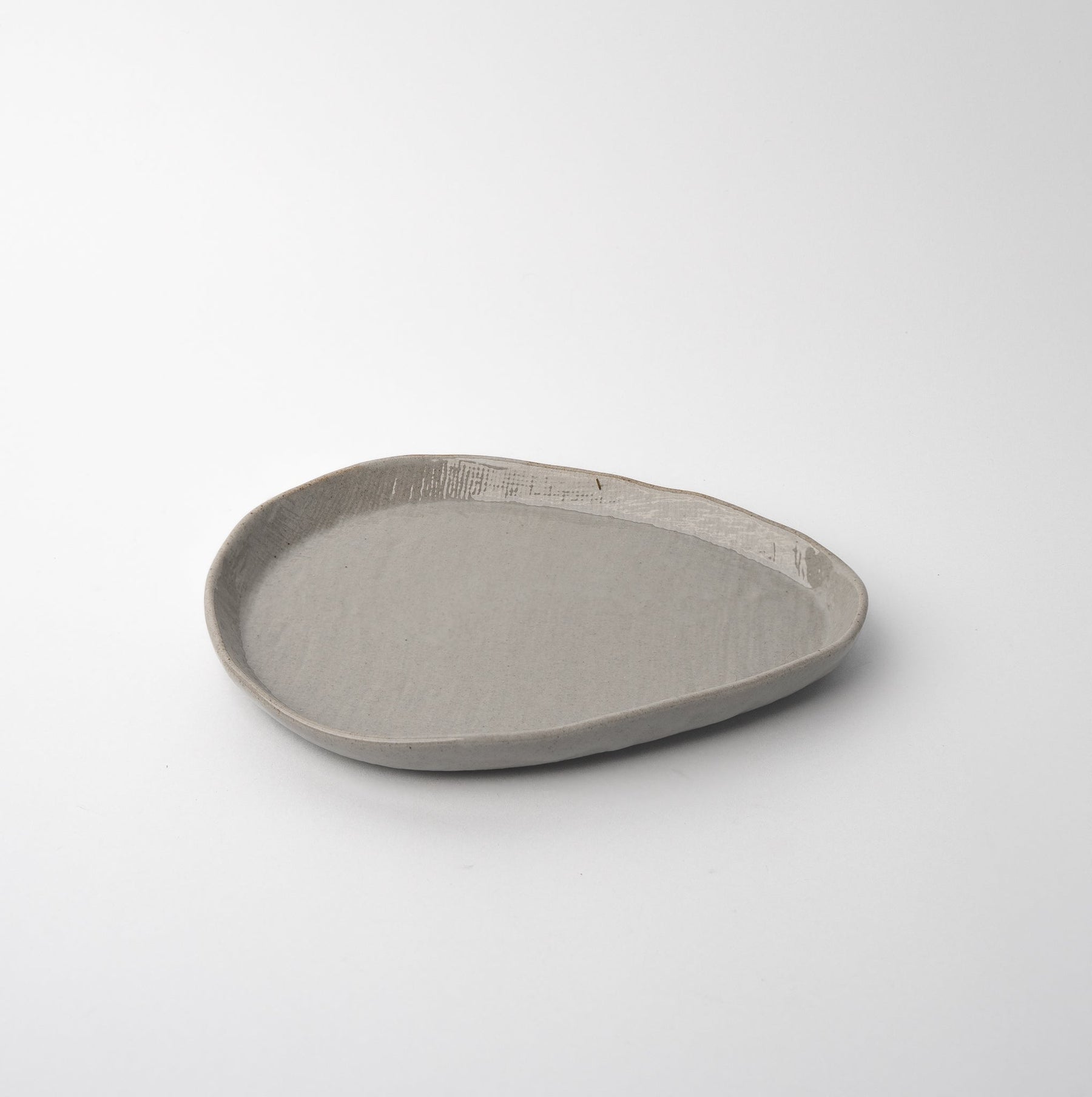Premium Arc Grey Glaze Ceramic Saucer Dishwasher Microwave Safe