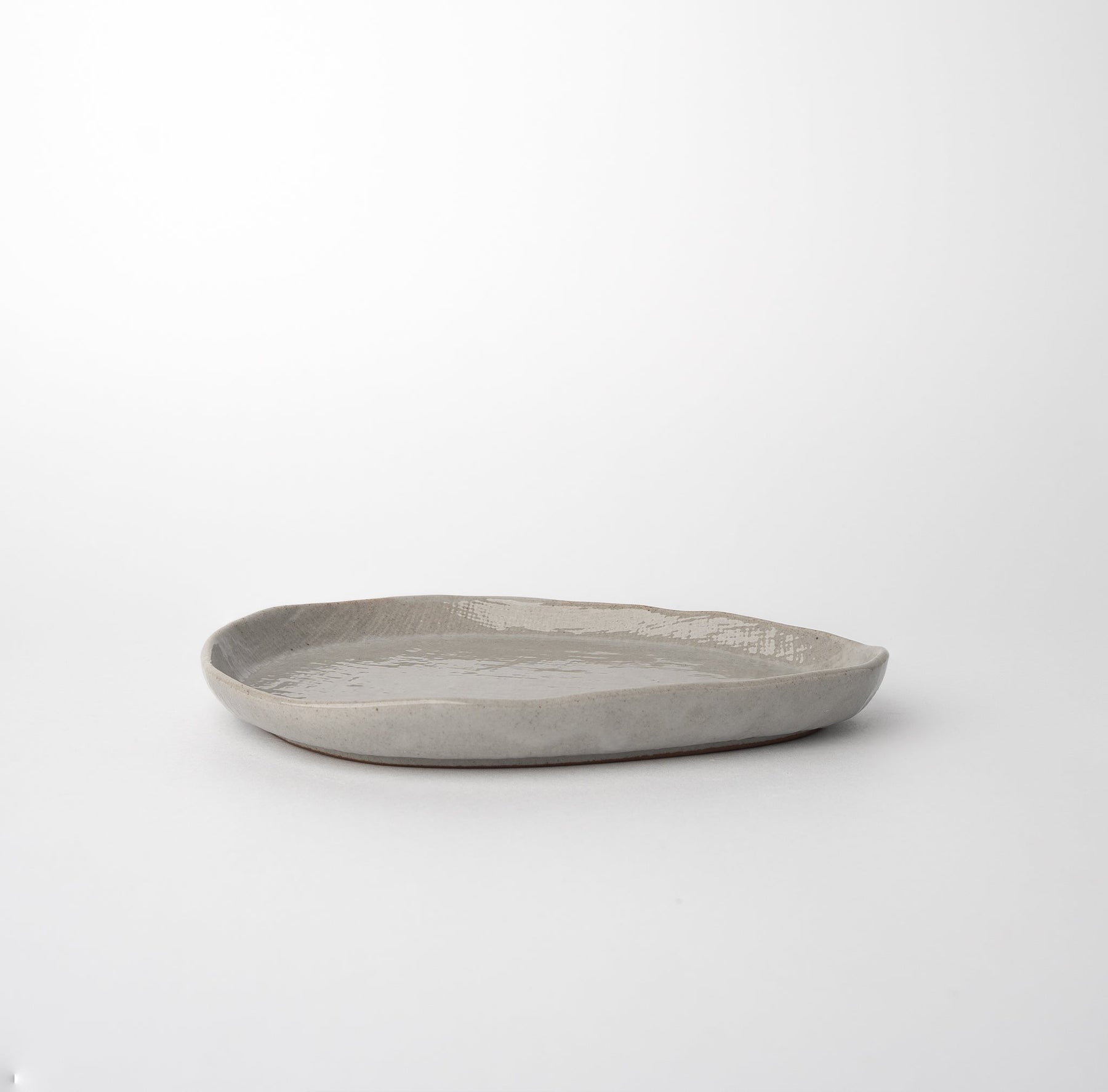 Premium Arc Grey Glaze Ceramic Saucer Dishwasher Microwave Safe