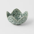 Sauce Dish Leaf 7.5cm Green Glaze - SuperSaverAU - view 1