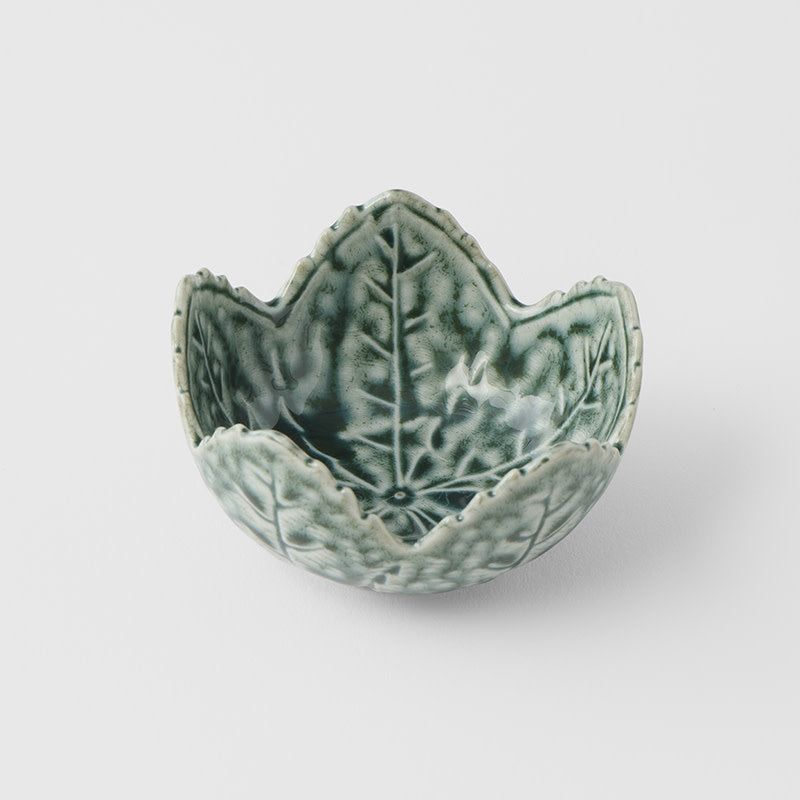 Sauce Dish Leaf 7.5cm Green Glaze - SuperSaverAU - view 3