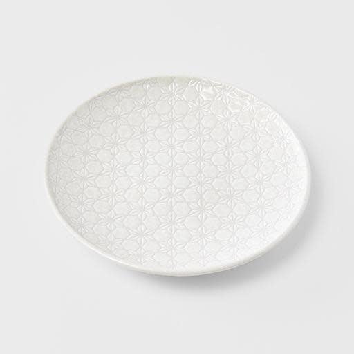 Premium 19.5cm White Star Glaze Ceramic Side Plate Dishwasher Microwave Safe