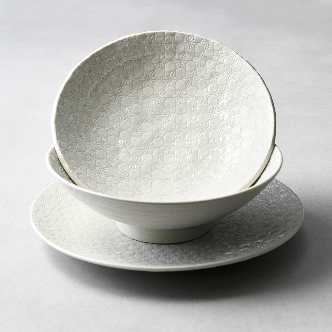 Premium 19.5cm White Star Glaze Ceramic Side Plate Dishwasher Microwave Safe