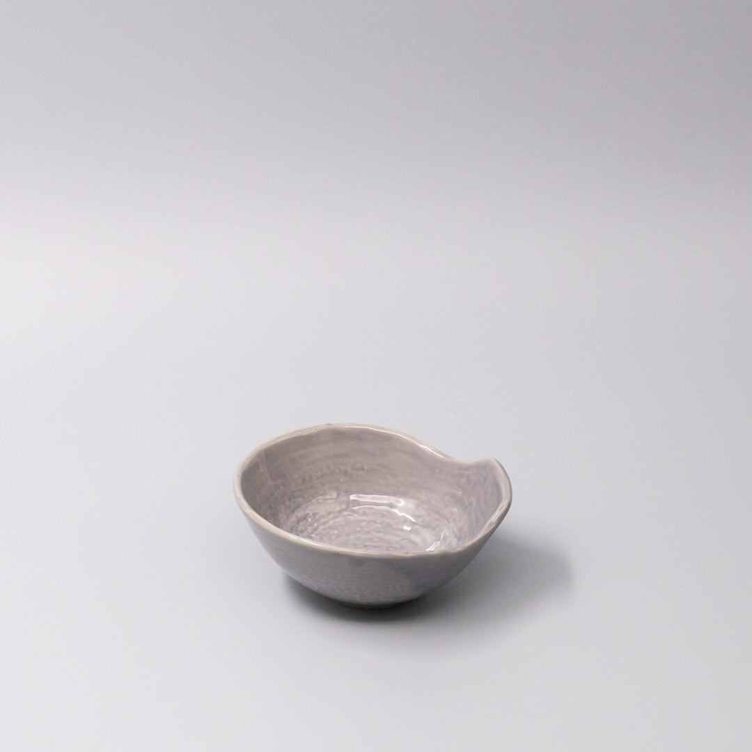 Premium Ceramic Bowl with Handle – Purple Amethyst Glaze 13 x 12.8cm