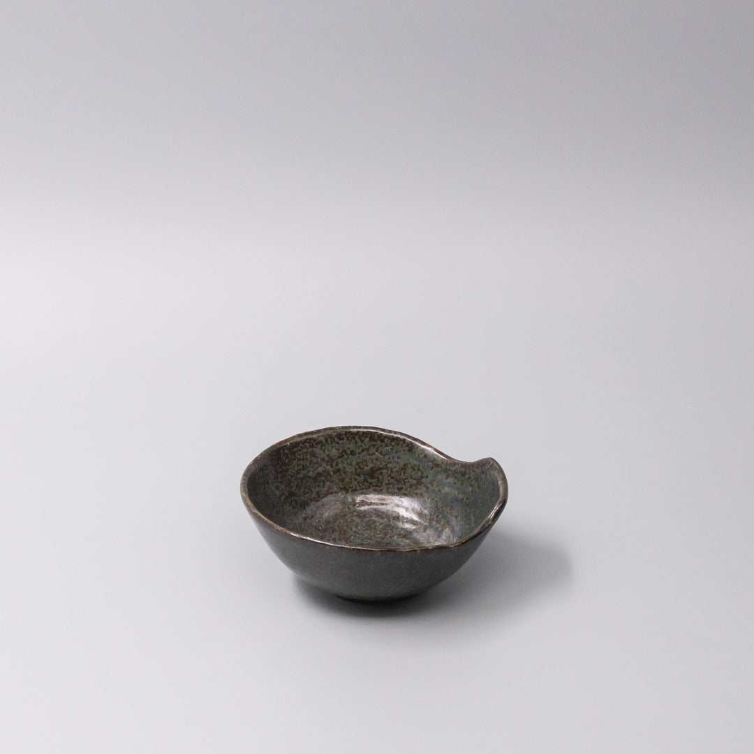 Premium 13cm Navy Speckle Glaze Ceramic Bowl with Handle Dishwasher Microwave Safe