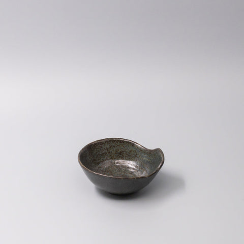 Premium 13cm Navy Speckle Glaze Ceramic Bowl with Handle Dishwasher Microwave Safe
