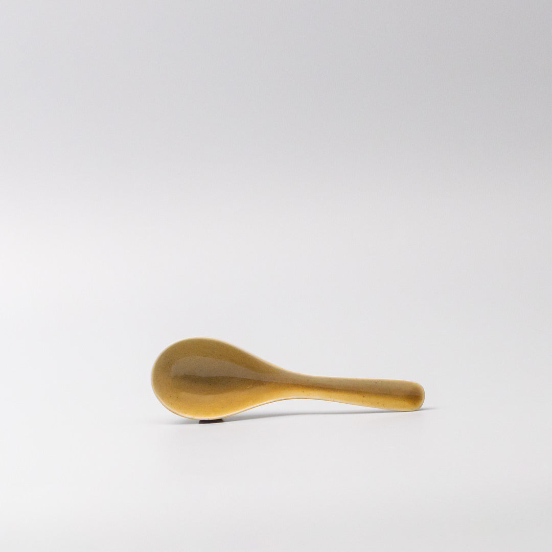 Premium Saffron Gloss Glaze Ceramic Spoon – 16 x 3.2cm