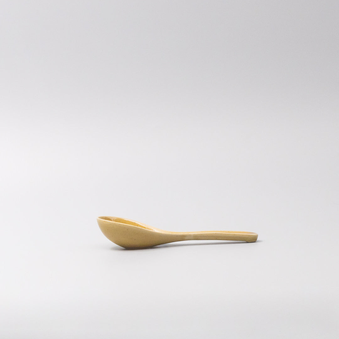 Premium Saffron Gloss Glaze Ceramic Spoon – 16 x 3.2cm