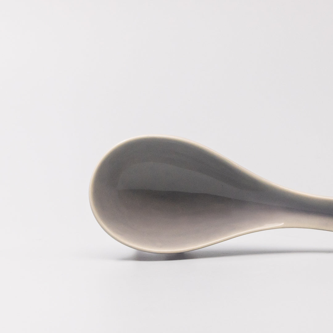Premium Grey Glaze Ceramic Spoon – 16 x 3.2cm