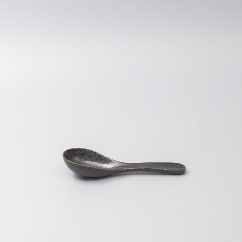 Premium Dark Blue Glaze Ceramic Spoon – 16 x 3.2cm