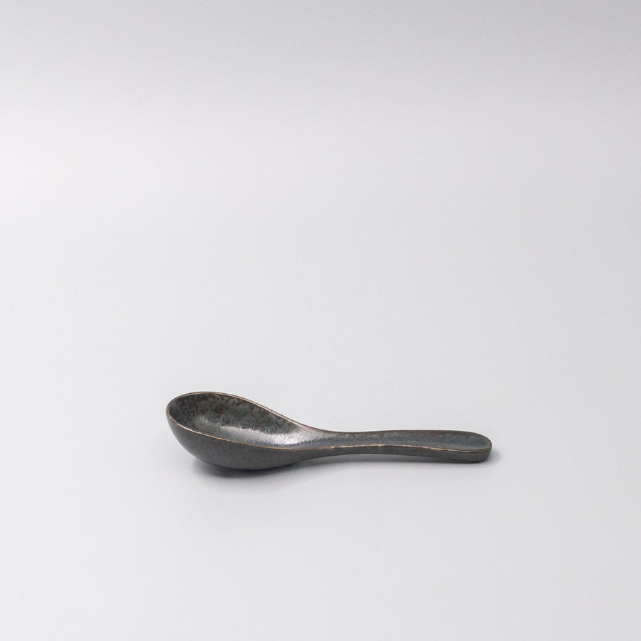Premium Dark Blue Glaze Ceramic Spoon – 16 x 3.2cm