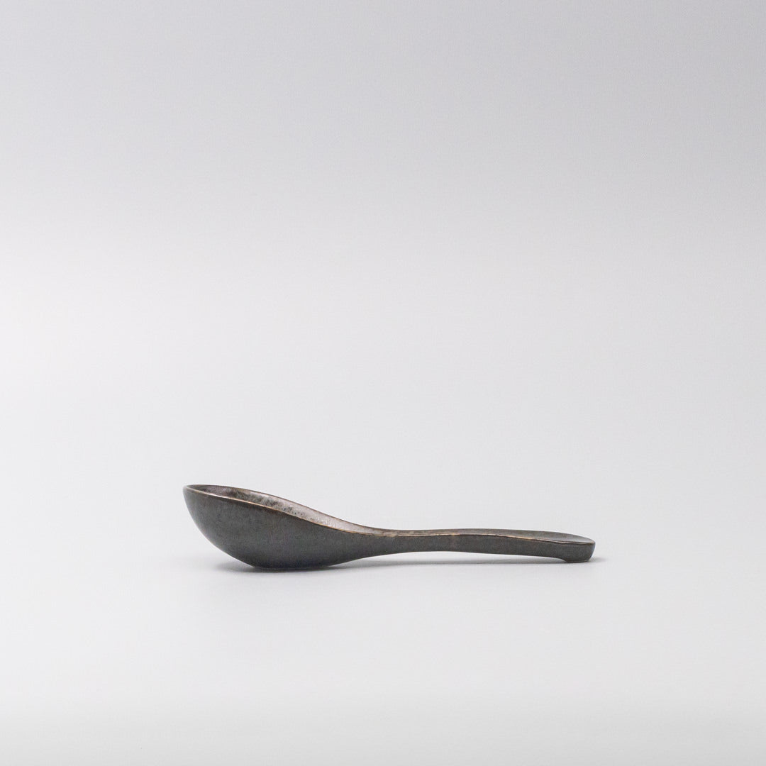 Premium Dark Blue Glaze Ceramic Spoon – 16 x 3.2cm