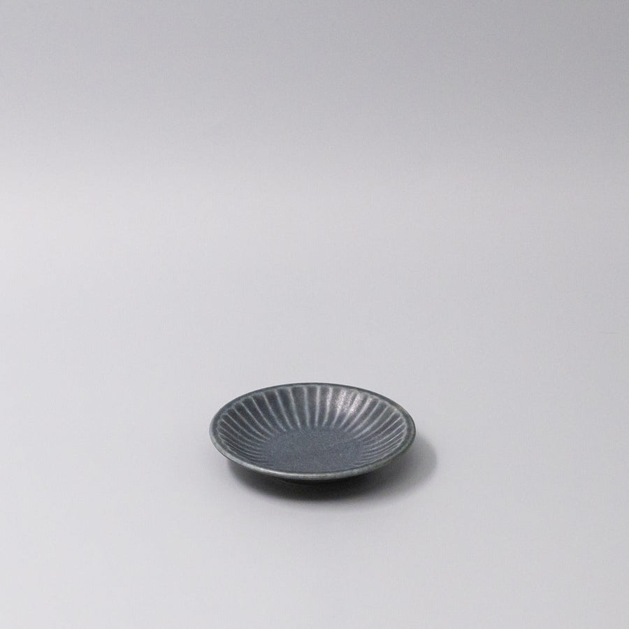 Premium 9.5cm Sunburst Dark Navy Glaze Ceramic Sauce Dish Dishwasher Microwave Safe