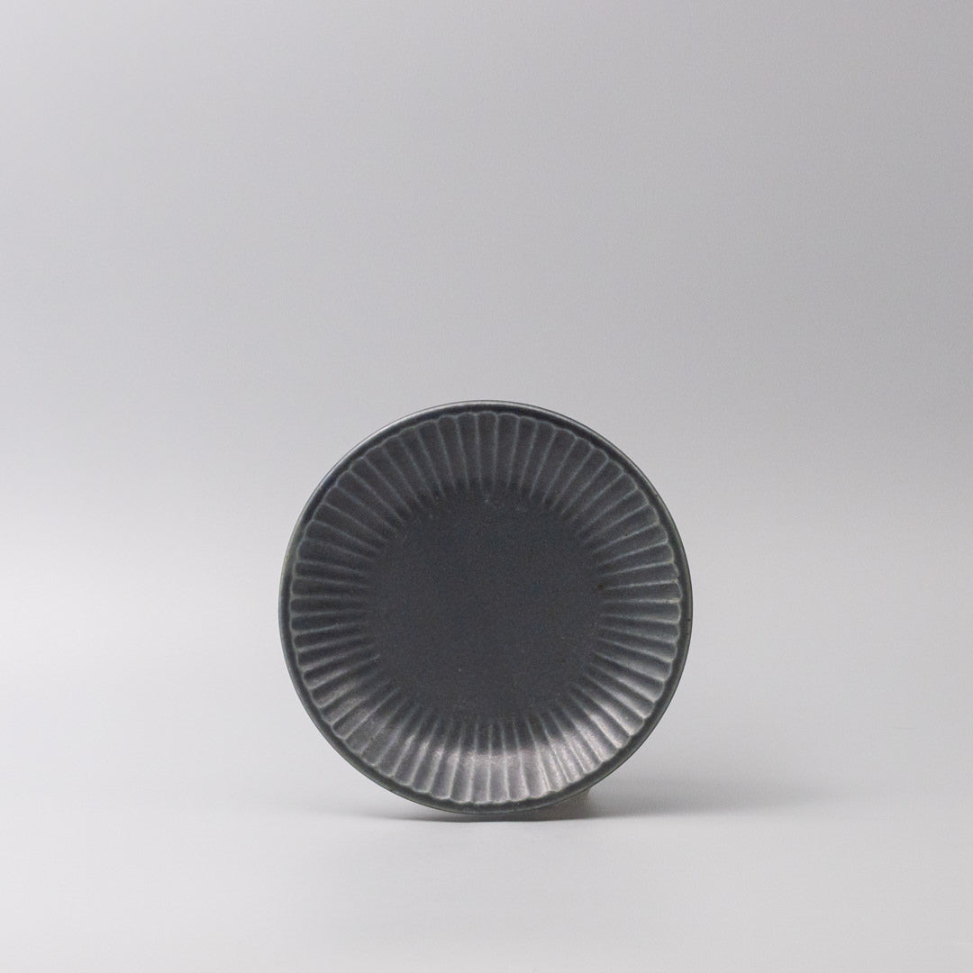 Premium 15.5cm Sunburst Dark Navy Glaze Ceramic Plate Dishwasher Microwave Safe