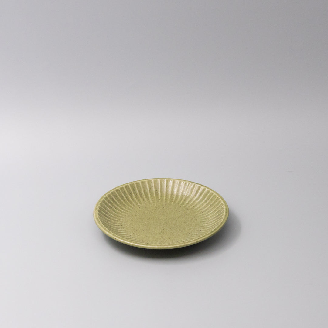 Premium Tapas Plate – Apple Green Glaze 15.5cm