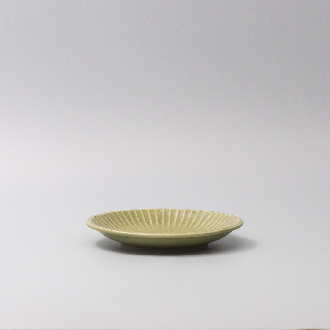 Premium Tapas Plate – Apple Green Glaze 15.5cm