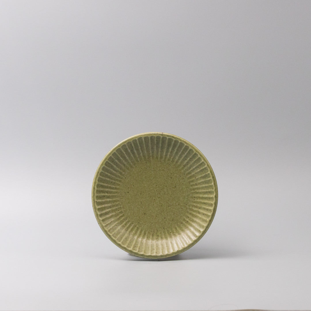 Premium Tapas Plate – Apple Green Glaze 15.5cm