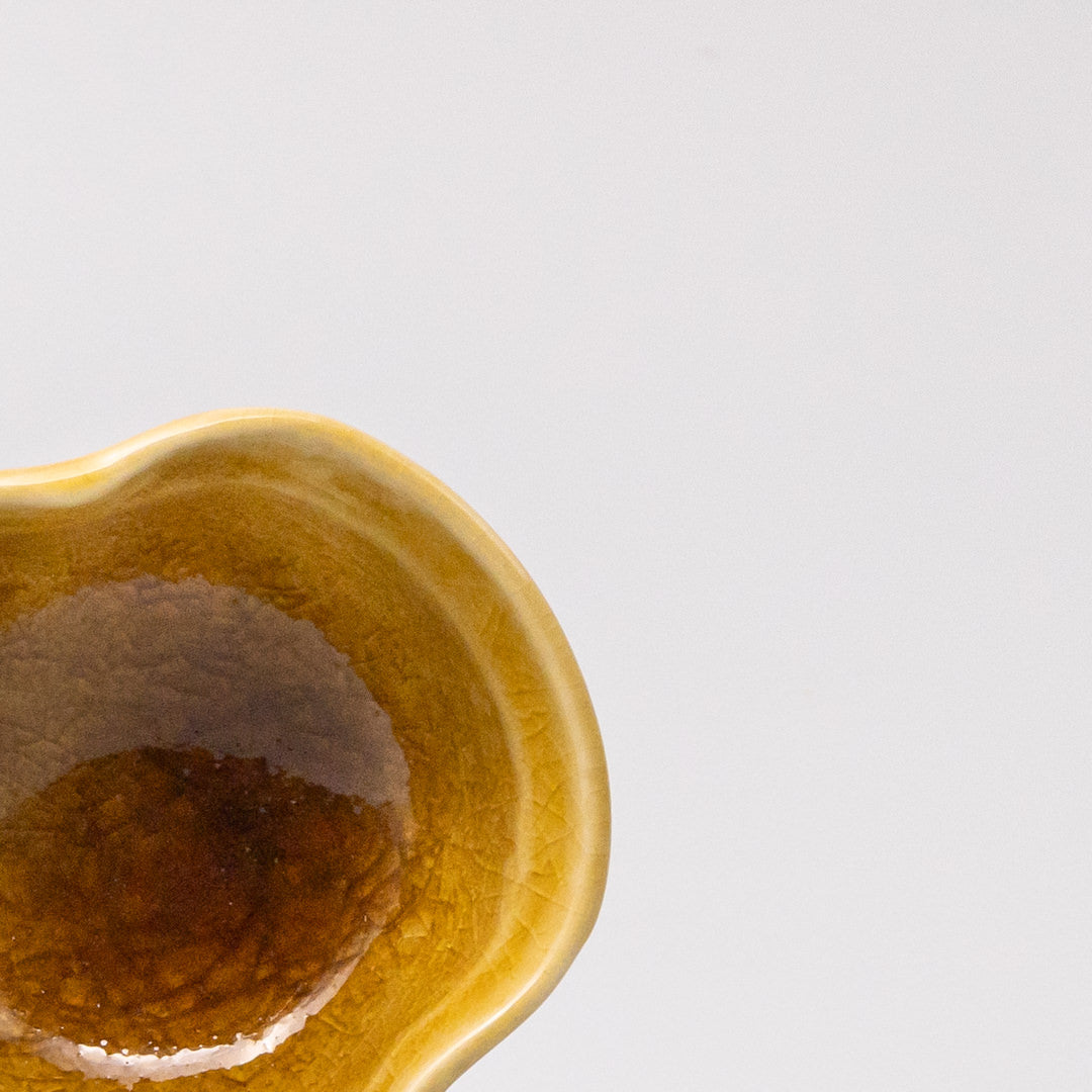 Premium 40ml Amane Amber Glaze Ceramic Sauce Bowl Dishwasher Microwave Safe