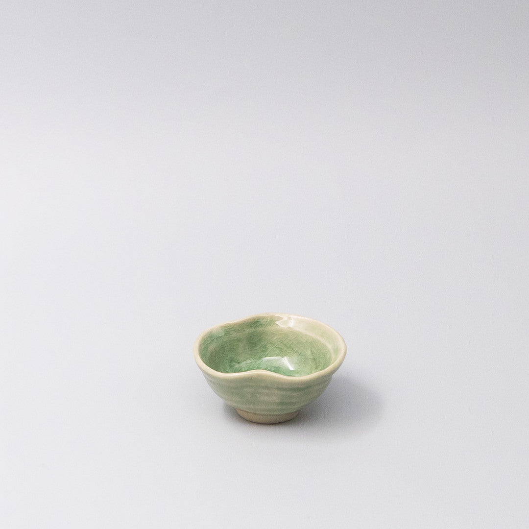 Premium 40ml Amane Emerald Glaze Ceramic Sauce Bowl Dishwasher Microwave Safe