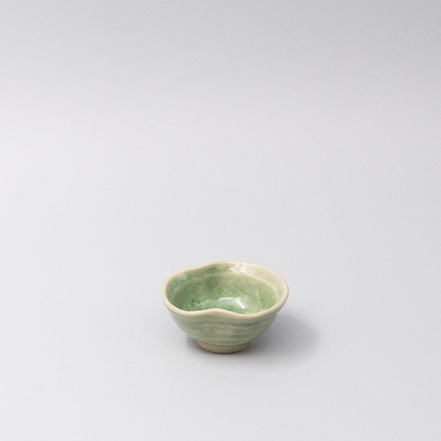 Premium 40ml Amane Emerald Glaze Ceramic Sauce Bowl Dishwasher Microwave Safe