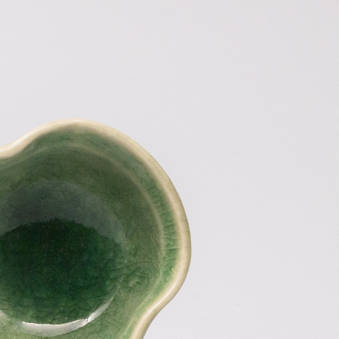 Premium 40ml Amane Emerald Glaze Ceramic Sauce Bowl Dishwasher Microwave Safe