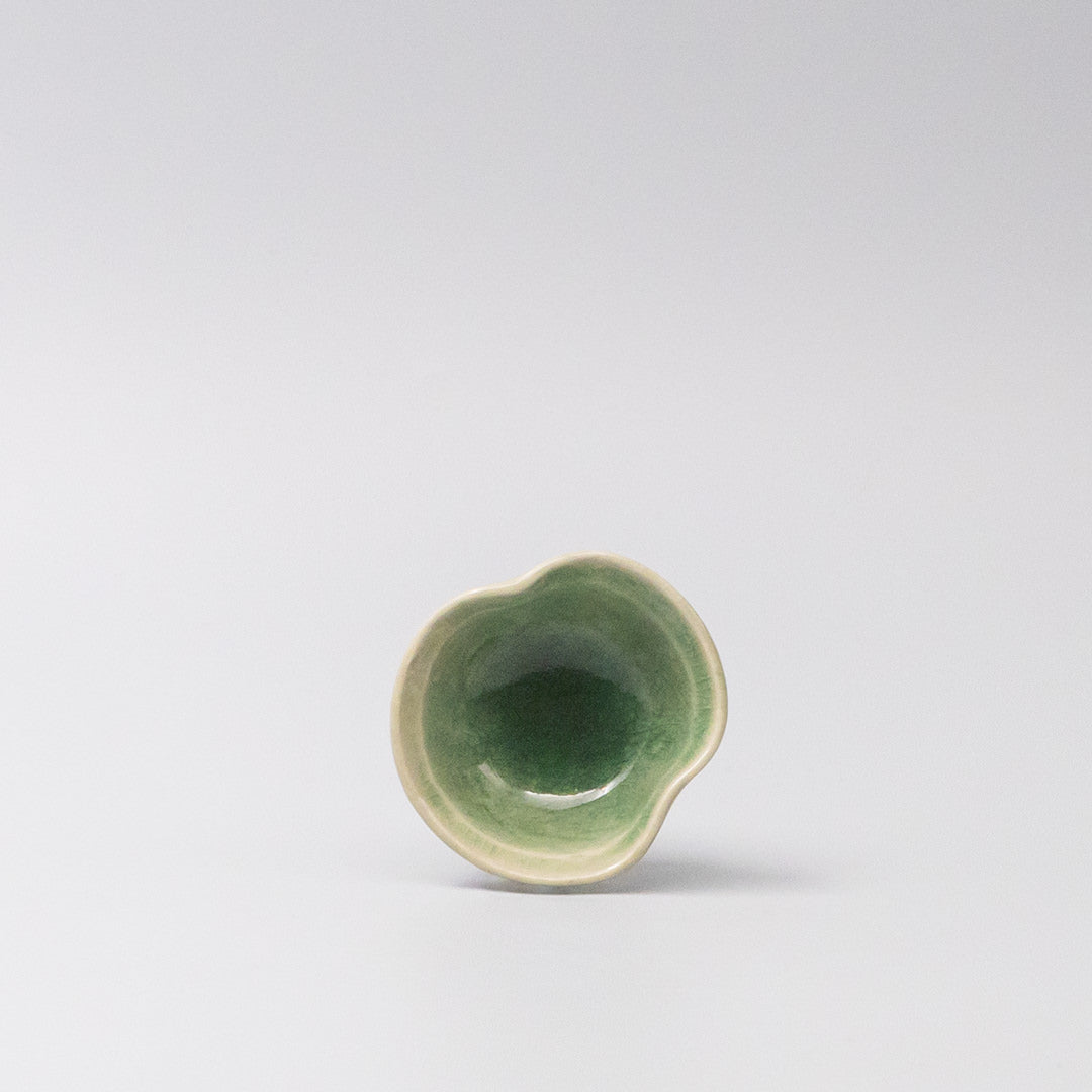 Premium 40ml Amane Emerald Glaze Ceramic Sauce Bowl Dishwasher Microwave Safe