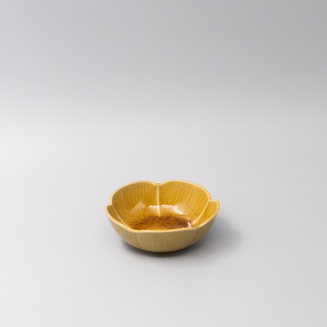 Premium 12.5cm Amane Amber Glaze Ceramic Sauce Dish 180ml Dishwasher Microwave Safe