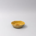 Premium Ceramic Oval Bowl – Yellow Amane Amber Glaze 13cm