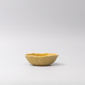 Premium Ceramic Oval Bowl – Yellow Amane Amber Glaze 13cm