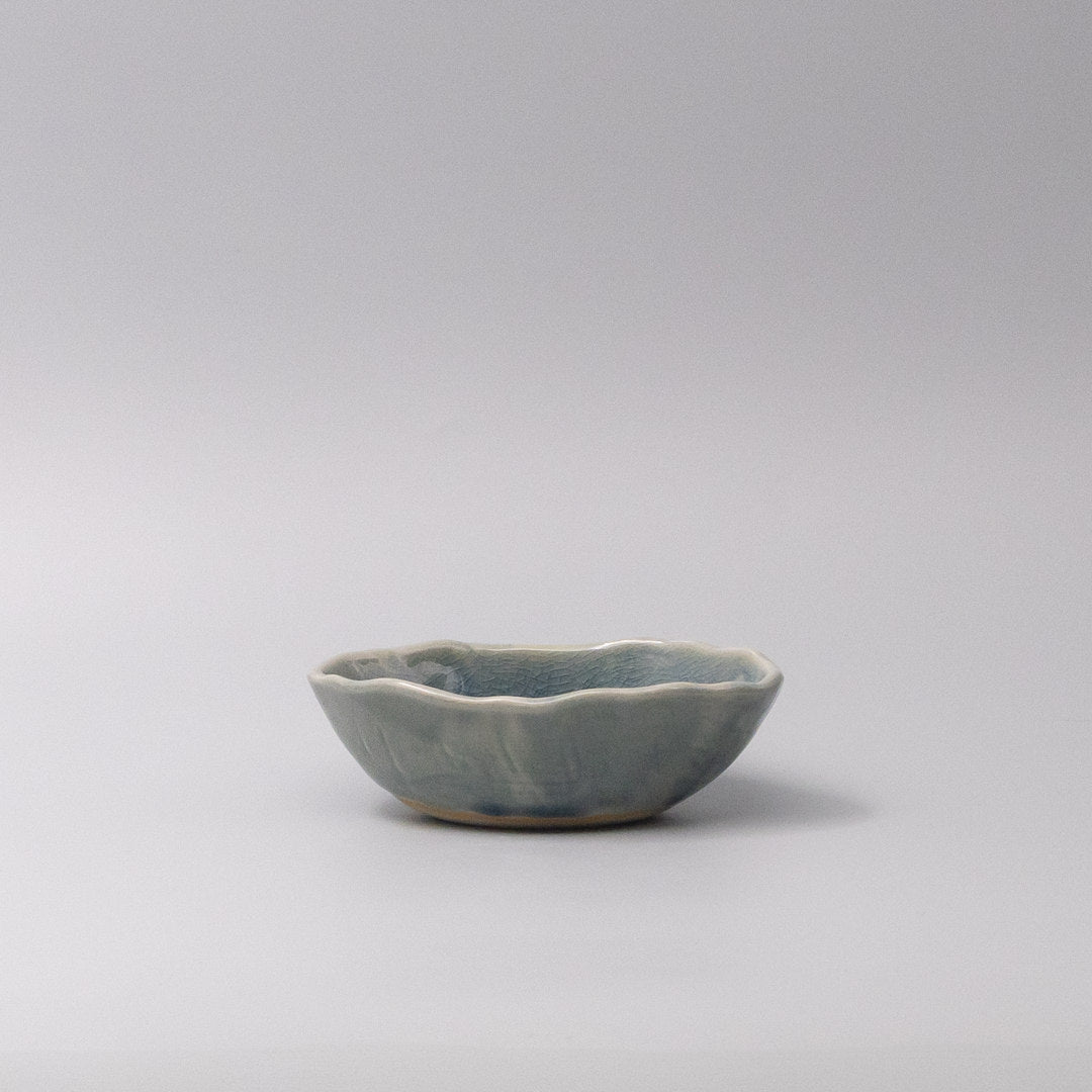 Premium Oval Bowl – Sapphire Blue Amane Sapphire Glaze 13.5cm