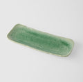 Premium 31cm Amane Emerald Glaze Ceramic Sashimi Plate Dishwasher Microwave Safe