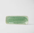 Premium 31cm Amane Emerald Glaze Ceramic Sashimi Plate Dishwasher Microwave Safe
