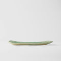 Premium 31cm Amane Emerald Glaze Ceramic Sashimi Plate Dishwasher Microwave Safe