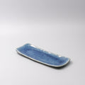 Premium 31cm Amane Sapphire Glaze Ceramic Sashimi Plate Dishwasher Microwave Safe