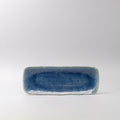 Premium 31cm Amane Sapphire Glaze Ceramic Sashimi Plate Dishwasher Microwave Safe