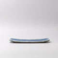 Premium 31cm Amane Sapphire Glaze Ceramic Sashimi Plate Dishwasher Microwave Safe