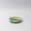 Premium Ceramic Oval Bowl – Yellow Amane Emerald Glaze 16cm