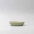 Premium Ceramic Oval Bowl – Yellow Amane Emerald Glaze 16cm